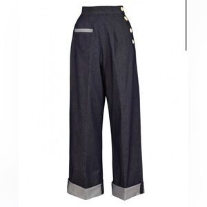 Women’s Vivian of Holloway Katharine Button traditional dungarees/Jeans